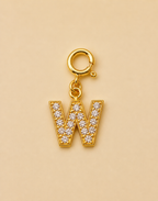 14K Gold plated - Lune Letter Charm