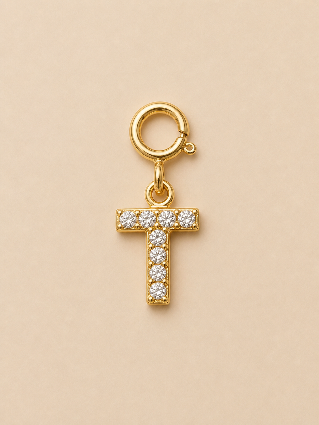 14K Gold plated - Lune Letter Charm