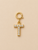 14K Gold plated - Lune Letter Charm