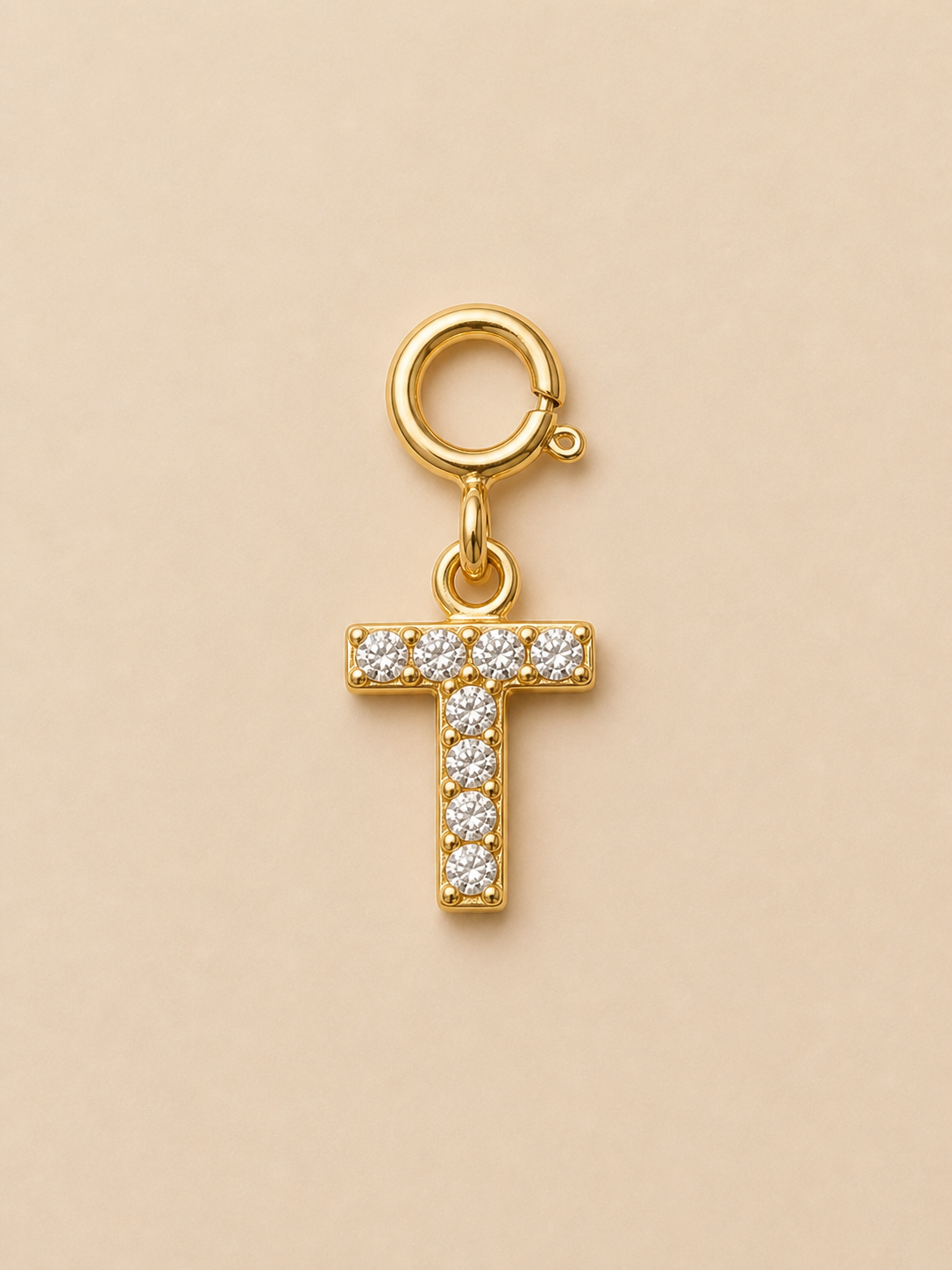 14K Gold plated - Lune Letter Charm