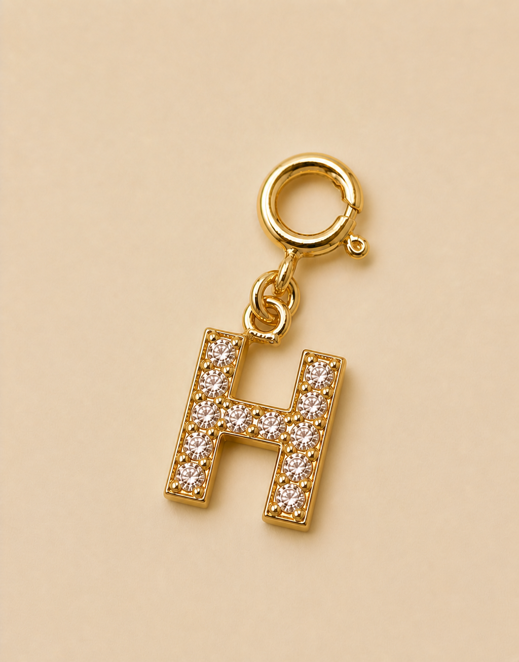 14K Gold plated - Lune Letter Charm