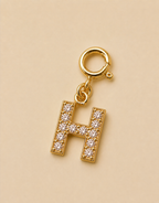 14K Gold plated - Lune Letter Charm