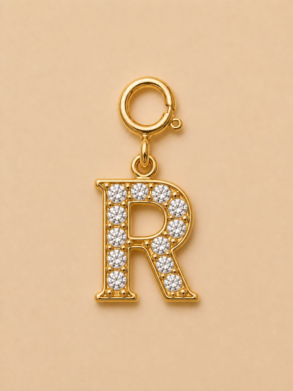 14K Gold plated - Lune Letter Charm