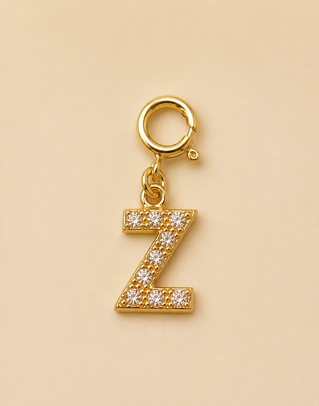 14K Gold plated - Lune Letter Charm