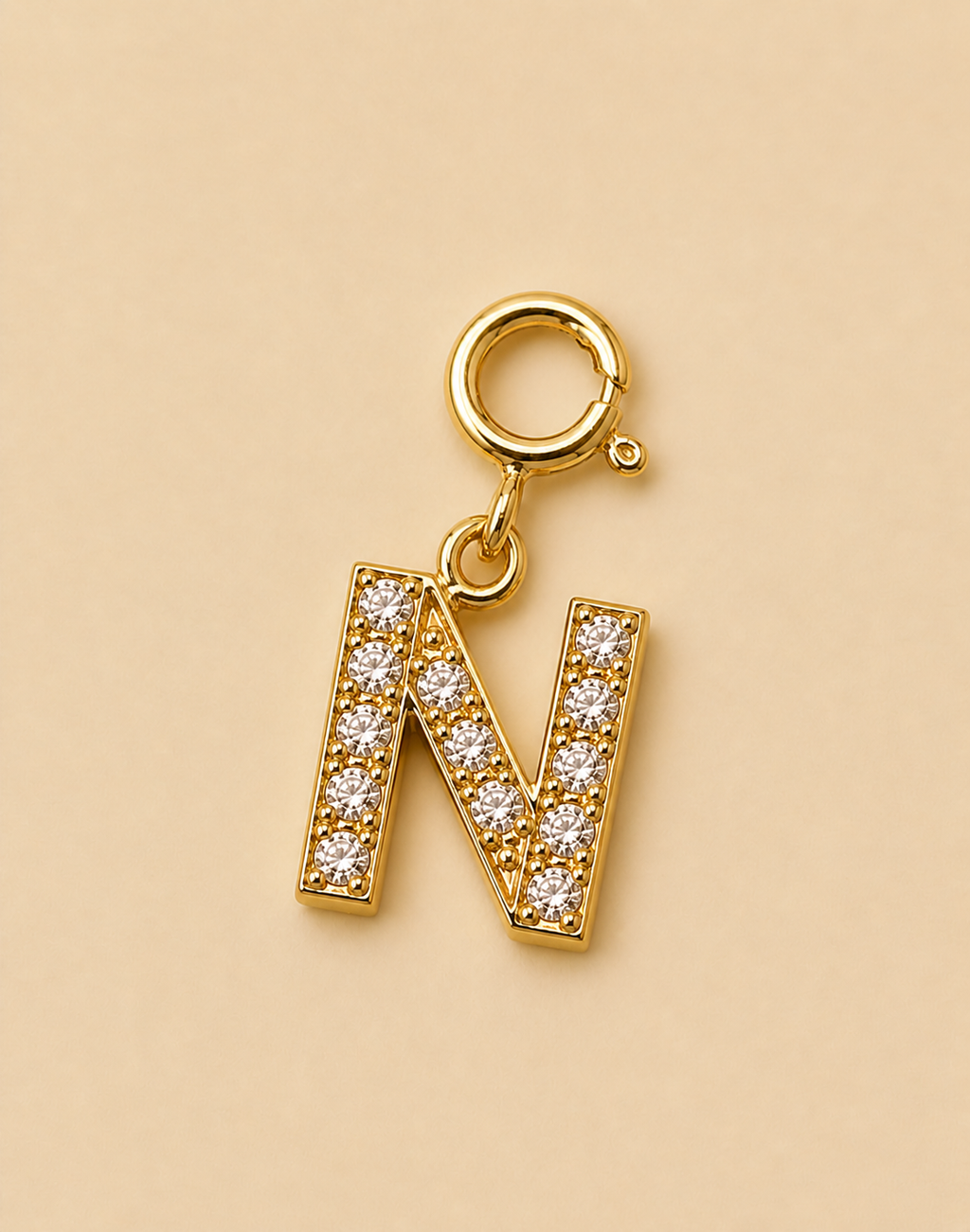 14K Gold plated - Lune Letter Charm