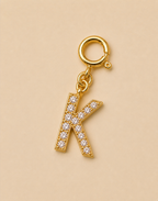 14K Gold plated - Lune Letter Charm