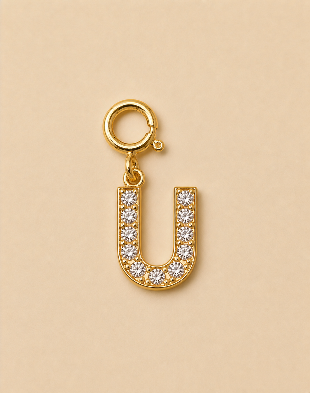 14K Gold plated - Lune Letter Charm