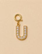14K Gold plated - Lune Letter Charm