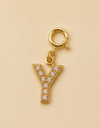 14K Gold plated - Lune Letter Charm