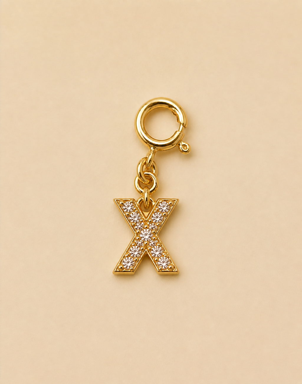 14K Gold plated - Lune Letter Charm