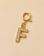 14K Gold plated - Lune Letter Charm
