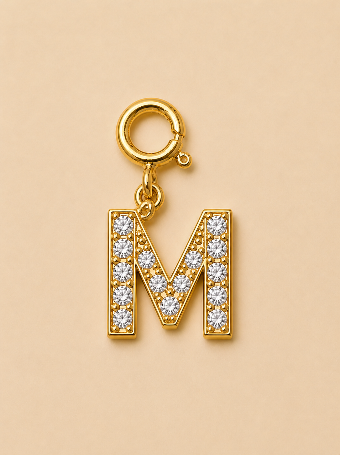 14K Gold plated - Lune Letter Charm