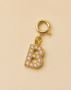 14K Gold plated - Lune Letter Charm