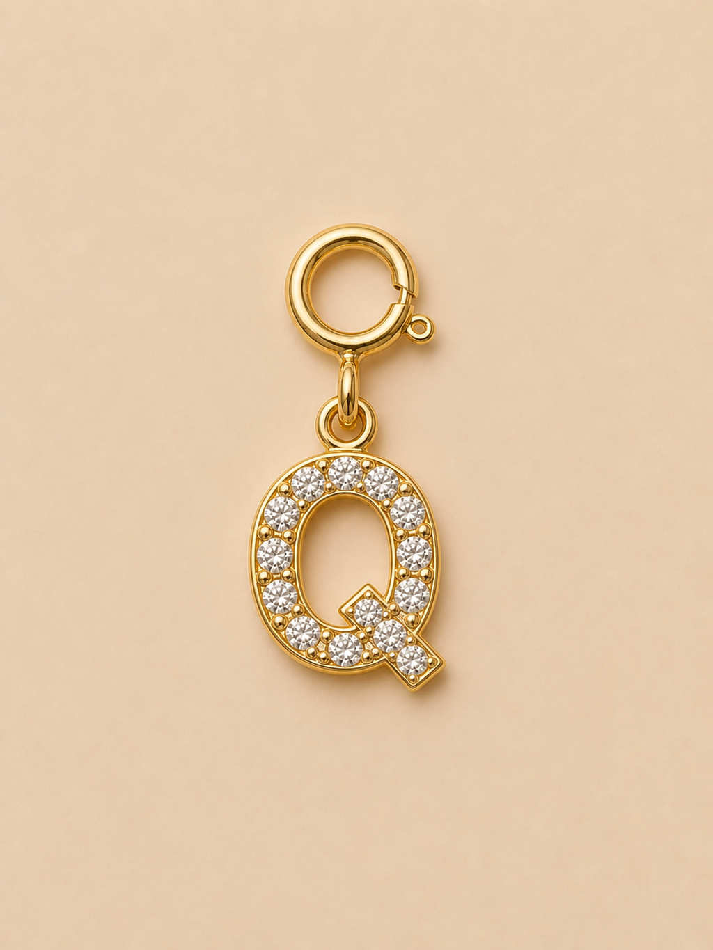 14K Gold plated - Lune Letter Charm