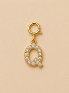 14K Gold plated - Lune Letter Charm