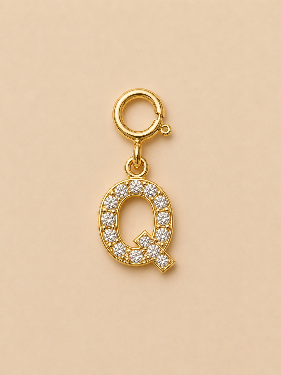 14K Gold plated - Lune Letter Charm