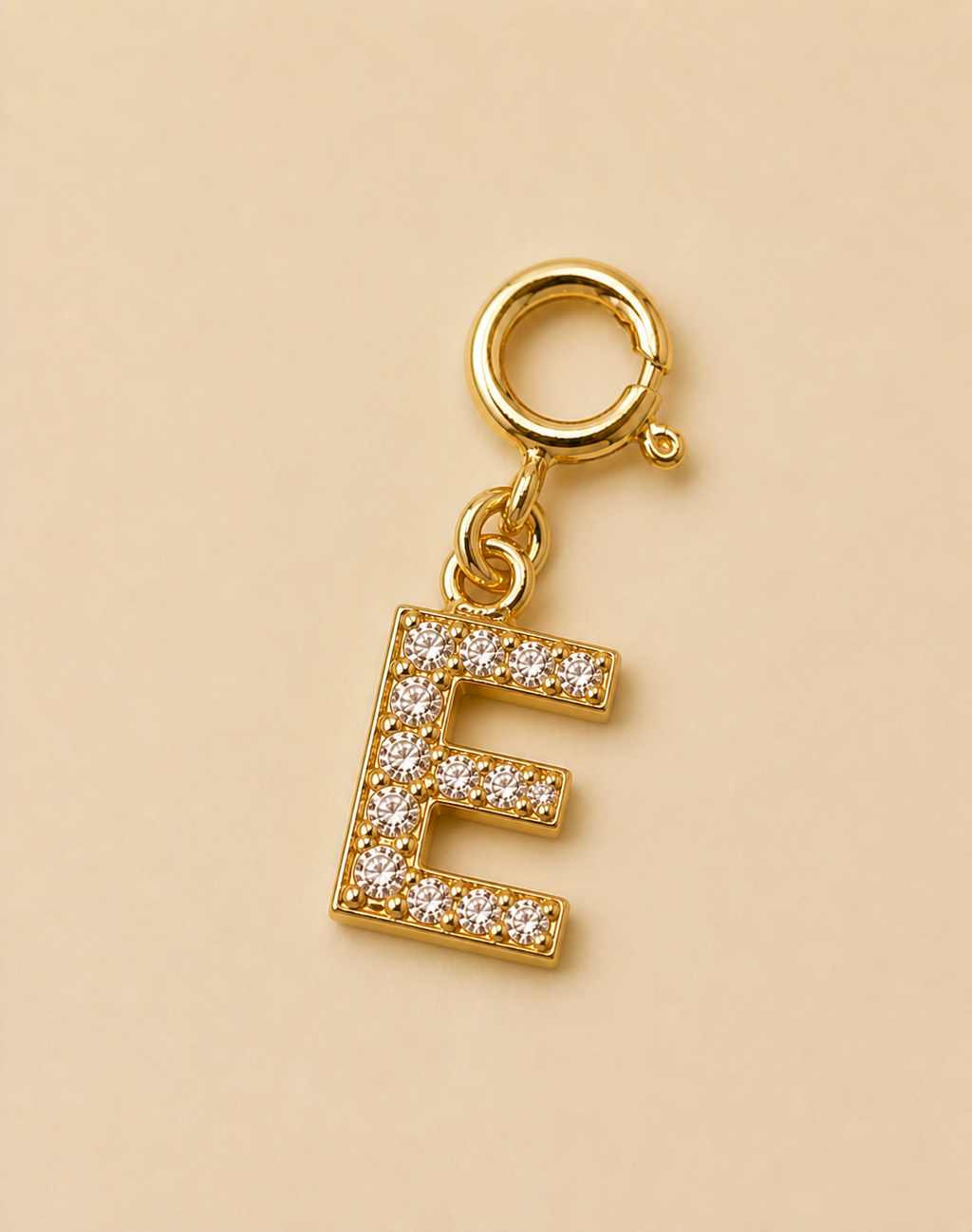 14K Gold plated - Lune Letter Charm