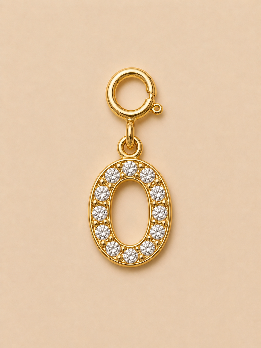14K Gold plated - Lune Letter Charm