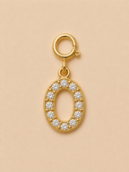 14K Gold plated - Lune Letter Charm