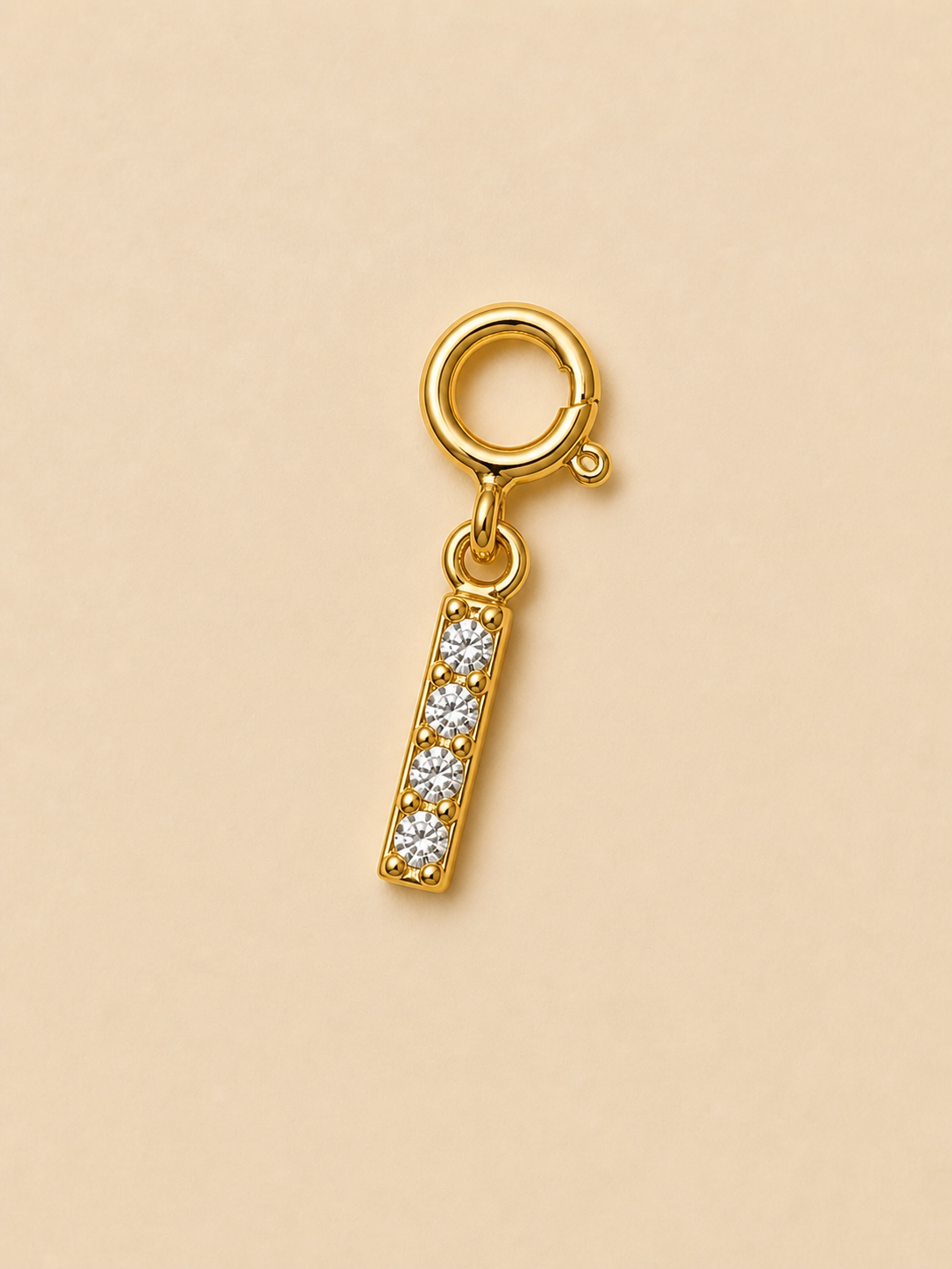 14K Gold plated - Lune Letter Charm