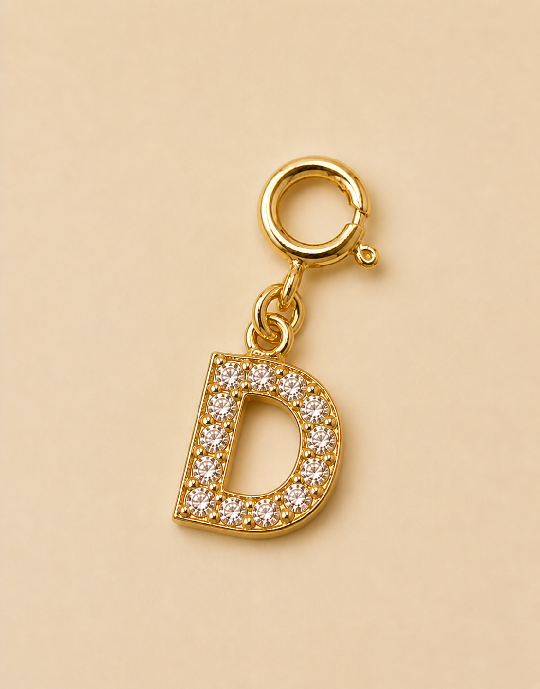 14K Gold plated - Lune Letter Charm