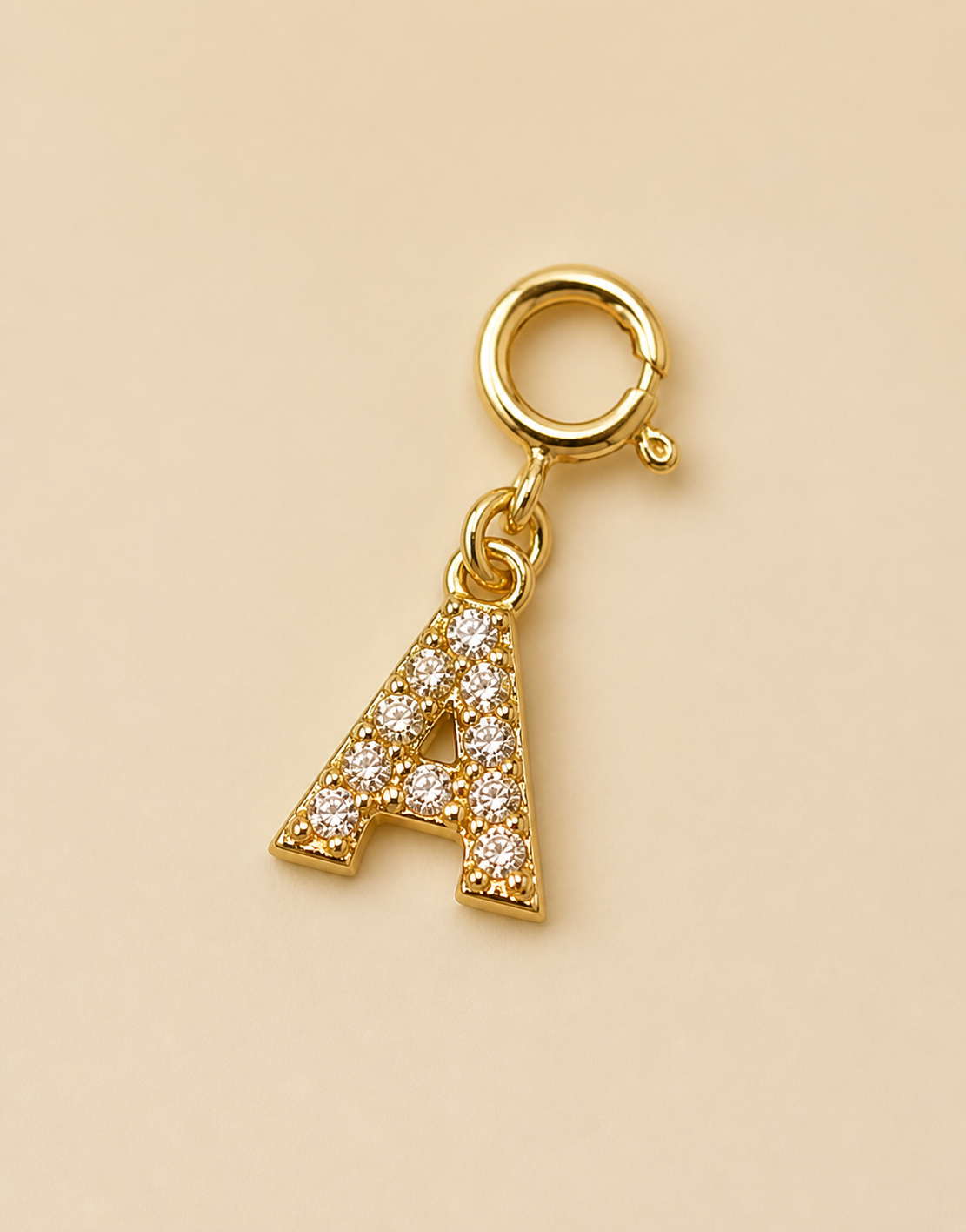 14K Gold plated - Lune Letter Charm