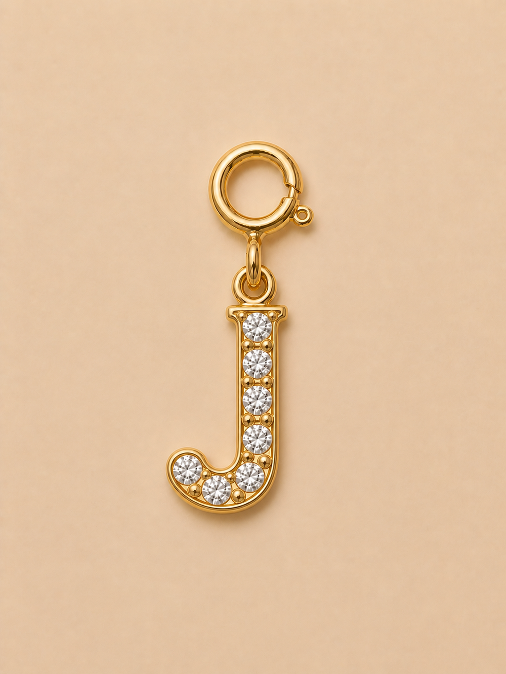 14K Gold plated - Lune Letter Charm