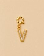 14K Gold plated - Lune Letter Charm